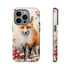 Christmas Fox in a Wreath of Red Berries - Impact Resistant Phone Case iPhone 14 Pro Glossy